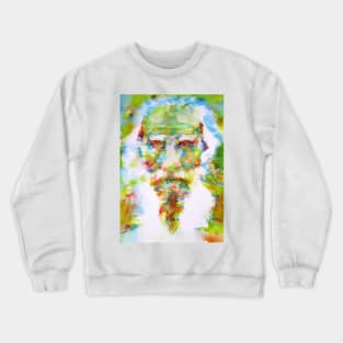 LEO TOLSTOY watercolor portrait .4 Crewneck Sweatshirt